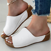 Women's Summer Sandals – Soft Low Heel Platform Indoor Outdoor Shoes - Himpall